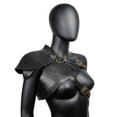European Punk Armor Women's Shoulder Vest Halloween Cosplay Cape - Female Knight Costume - Coscosmos